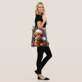 Niedliche Weihnachtskühe Tasche (Am Model)