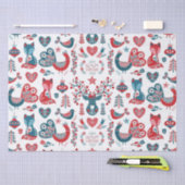 Niedliche Weihnachtskunst der Roten Marine Seidenpapier (Handwerk)