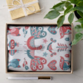 Niedliche Weihnachtskunst der Roten Marine Seidenpapier (Geschenk)