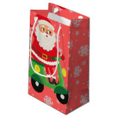 Niedliche Weihnachtsläden, die den Kindern pink pr Kleine Geschenktüte (Rückseite Schrägansicht)