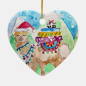 Niedliche Weihnachtslama-Liebe Sie Oma Dekoration (Hinten)