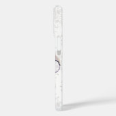 Niedliche Weihnachtsleder Welpe und Orange Tabby Case-Mate iPhone Hülle (Rückseite / Links)