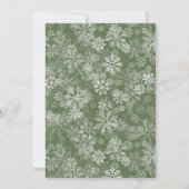 Niedliche Weihnachtslieder Clothesline Babydusche Einladung (Rückseite)