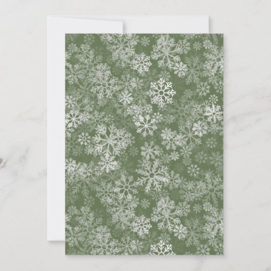 Niedliche Weihnachtslieder Clothesline Babydusche Einladung (Rückseite)