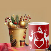 Niedliche Weihnachtslieder White Santa Helpers Fun Kaffeetasse