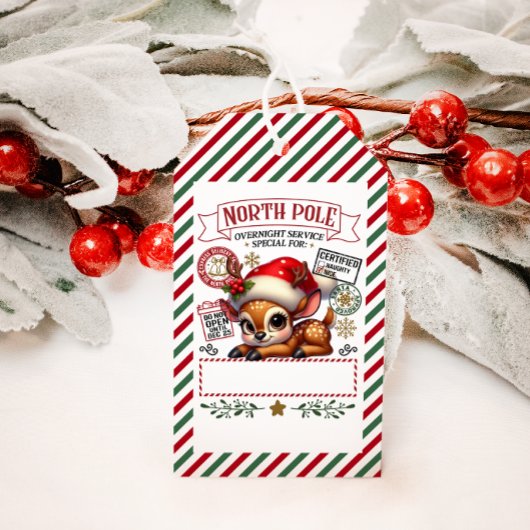 Niedliche Weihnachtslieferung ab Weihnachten Geschenkanhänger