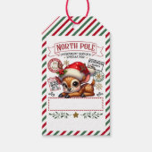 Niedliche Weihnachtslieferung ab Weihnachten Geschenkanhänger (Vorderseite)