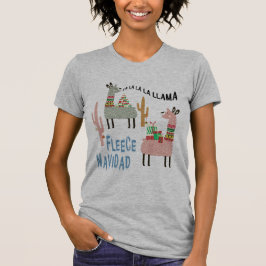 Niedliche Weihnachtsllamas T-Shirt