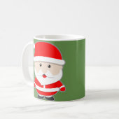 Niedliche Weihnachtsmann-Tasse Kaffeetasse (Vorderseite Links)