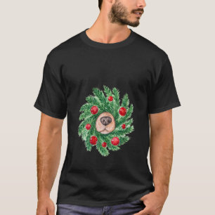 Niedliche Weihnachtsmänner Hundehunde T-Shirt