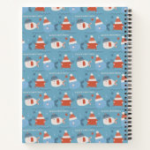 Niedliche Weihnachtsmänner Notizblock (Rückseite)