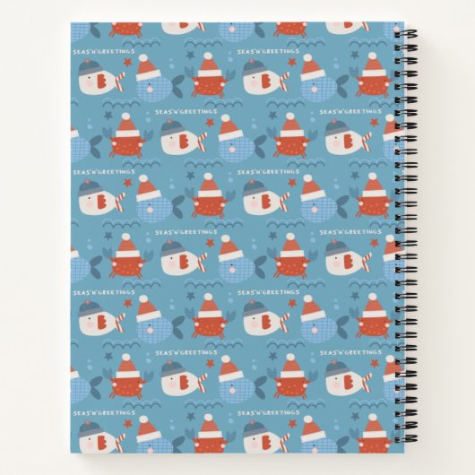 Niedliche Weihnachtsmänner Notizblock (Rückseite)