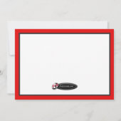 Niedliche Weihnachtsmannmütze Elephant - Einladung (Rückseite)