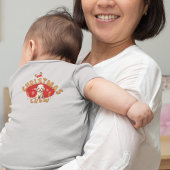 Niedliche Weihnachtsmannmütze Gingerbreet Alphabet Baby Strampler