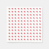 niedliche Weihnachtsmannmütze-Muster Serviette (Vorderseite)