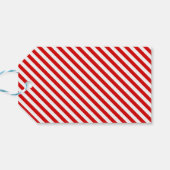 Niedliche Weihnachtsmannmütze Welpen Weihnachten Geschenkanhänger (Rückseite Horizontal)