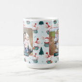 Niedliche Weihnachtsmannmütze White Mäuse Weihnach Kaffeetasse (Mittel)