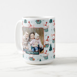 Niedliche Weihnachtsmannmütze White Mäuse Weihnach Kaffeetasse