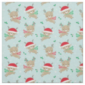 Niedliche Weihnachtsmannmützen der Weihnachtsbaume Stoff (Muster)