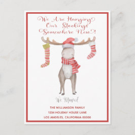 Niedliche Weihnachtsmannschaft Wir haben den Urlau Ankündigungspostkarte