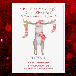 Niedliche Weihnachtsmannschaft Wir haben den Urlau Ankündigungspostkarte