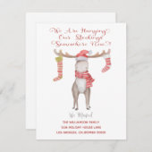 Niedliche Weihnachtsmannschaft Wir haben Urlaub ve Ankündigung (Vorne/Hinten)