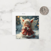 Niedliche Weihnachtsmärchen Mitteilungskarte (Vorderseite/Rückseite Beispiel)