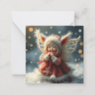 Niedliche Weihnachtsmärchen Mitteilungskarte