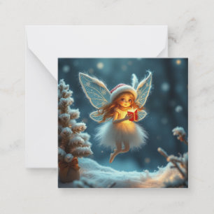 Niedliche Weihnachtsmärchen Mitteilungskarte