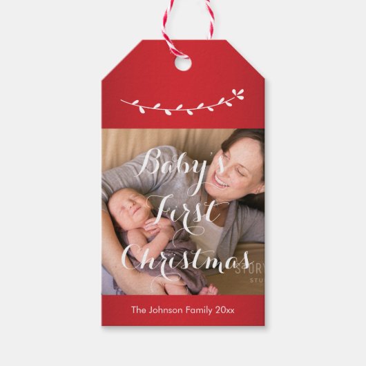 Niedliche Weihnachtsmarken für Kinder Geschenkanhänger (Vorderseite)