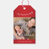 Niedliche Weihnachtsmarken für Kinder Geschenkanhänger (Rückseite)