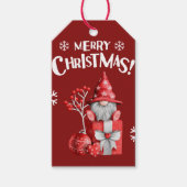 Niedliche Weihnachtsmarken Geschenkanhänger (Vorderseite)