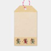 Niedliche Weihnachtsmarken Geschenkanhänger (Rückseite)