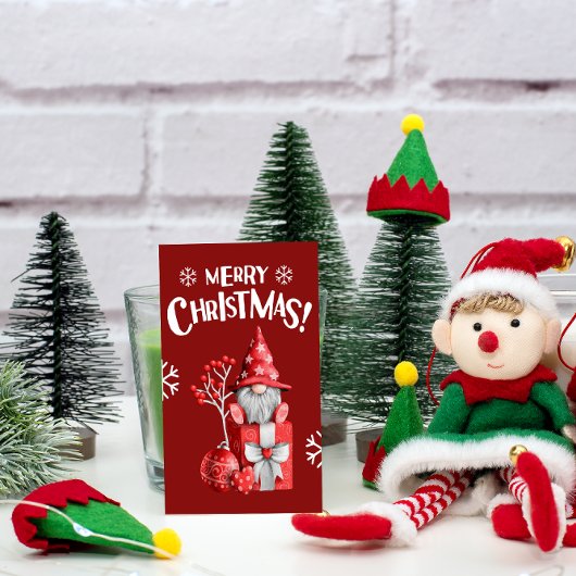 Niedliche Weihnachtsmarken Geschenkanhänger