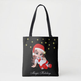 Niedliche Weihnachtsmärsche Angel & Stars Tote Tas Tasche
