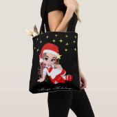 Niedliche Weihnachtsmärsche Angel & Stars Tote Tas Tasche (Von Nahem)