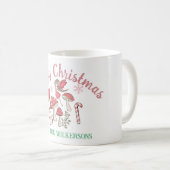 Niedliche Weihnachtsmärsche und Pilze Kaffeetasse (VorderseiteRechts)