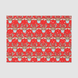 Niedliche Weihnachtsmaske Seidenpapier