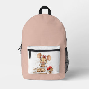 Niedliche Weihnachtsmaus Bedruckter Rucksack