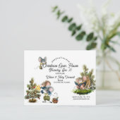 Niedliche Weihnachtsmaus Feiertag Einladung Postkarte (Stehend Vorderseite)