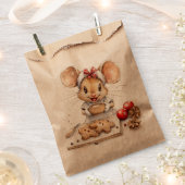 Niedliche Weihnachtsmaus Geschenktütchen (Ausgeschnitten)