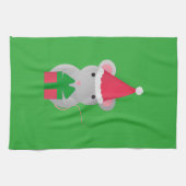 Niedliche Weihnachtsmaus Geschirrtuch (Horizontal)