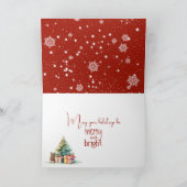 Niedliche Weihnachtsmaus Karte (Innenseite)