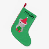 Niedliche Weihnachtsmaus Kleiner Weihnachtsstrumpf (Vorderansicht (hängend))