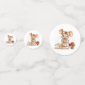 Niedliche Weihnachtsmaus Konfetti (Vorderseiten)