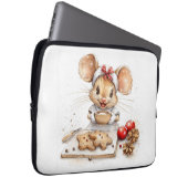 Niedliche Weihnachtsmaus Laptopschutzhülle (Vorne Rechts)