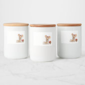 Niedliche Weihnachtsmaus Lebensmitteletikett (Flaschen)