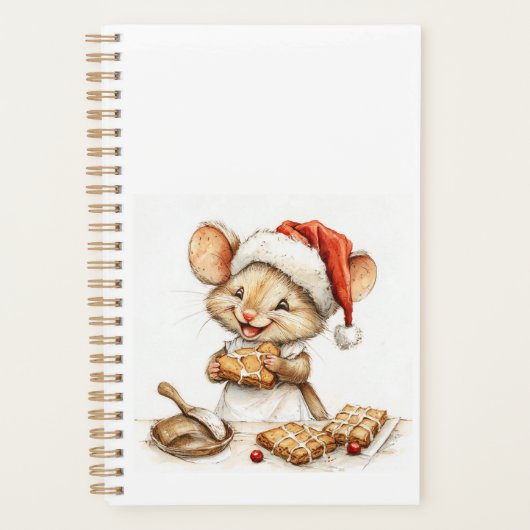 Niedliche Weihnachtsmaus Planer (Vorderseite)