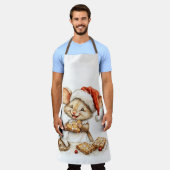 Niedliche Weihnachtsmaus Schürze (Getragen)