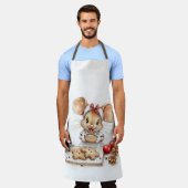 Niedliche Weihnachtsmaus Schürze (Getragen)